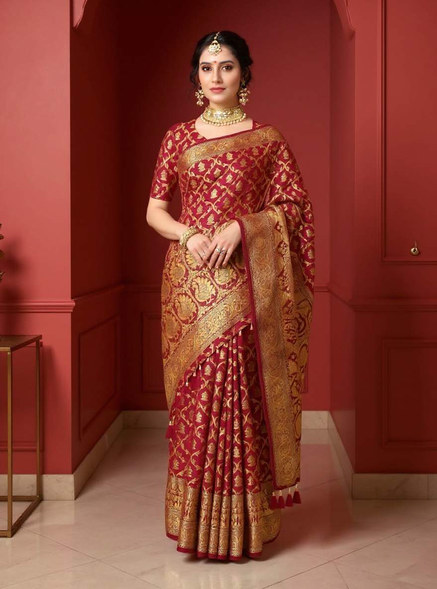 Self Design Patola Cotton Silk Sarees