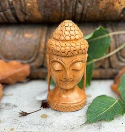 Hand Crafted Buddha Head Showpiece - Image 3