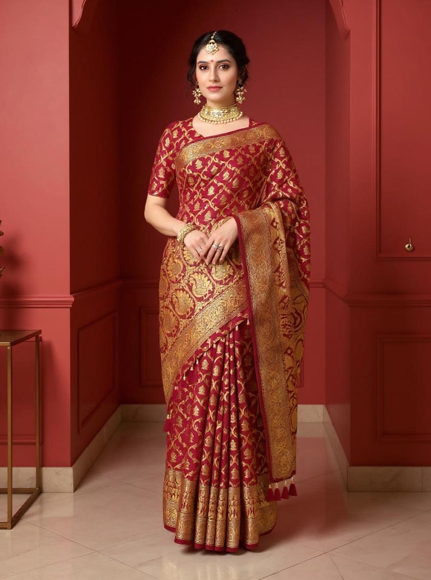 Self Design Patola Cotton Silk Sarees