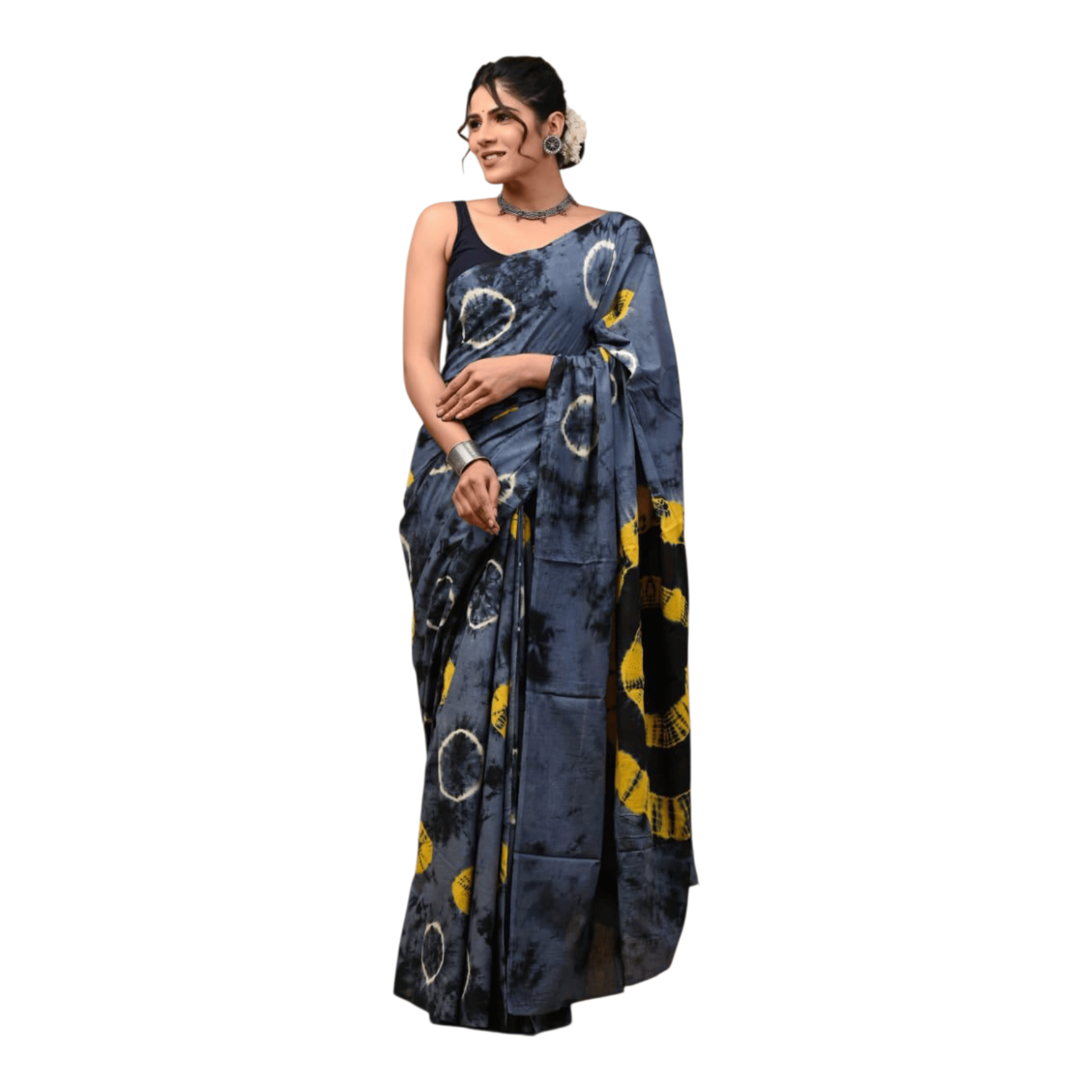 Cotton Mulmul Sarees With Blouse Piece - Image 15