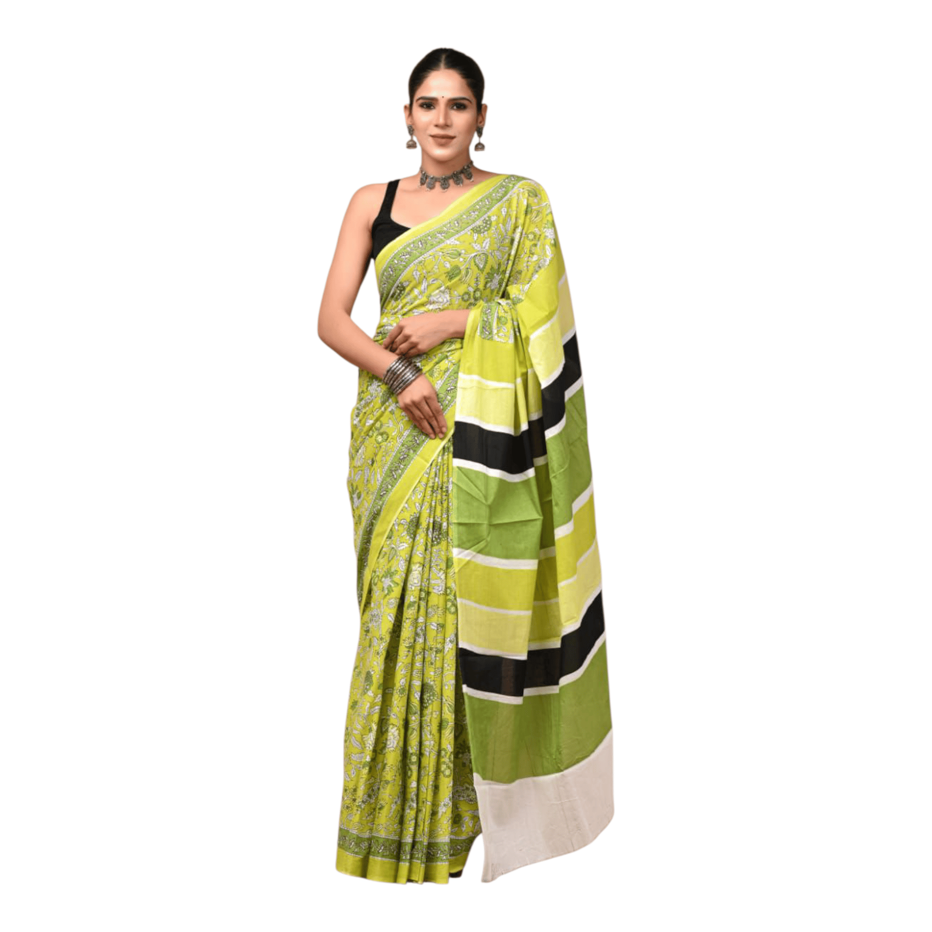 Cotton Mulmul Sarees With Blouse Piece - Image 20