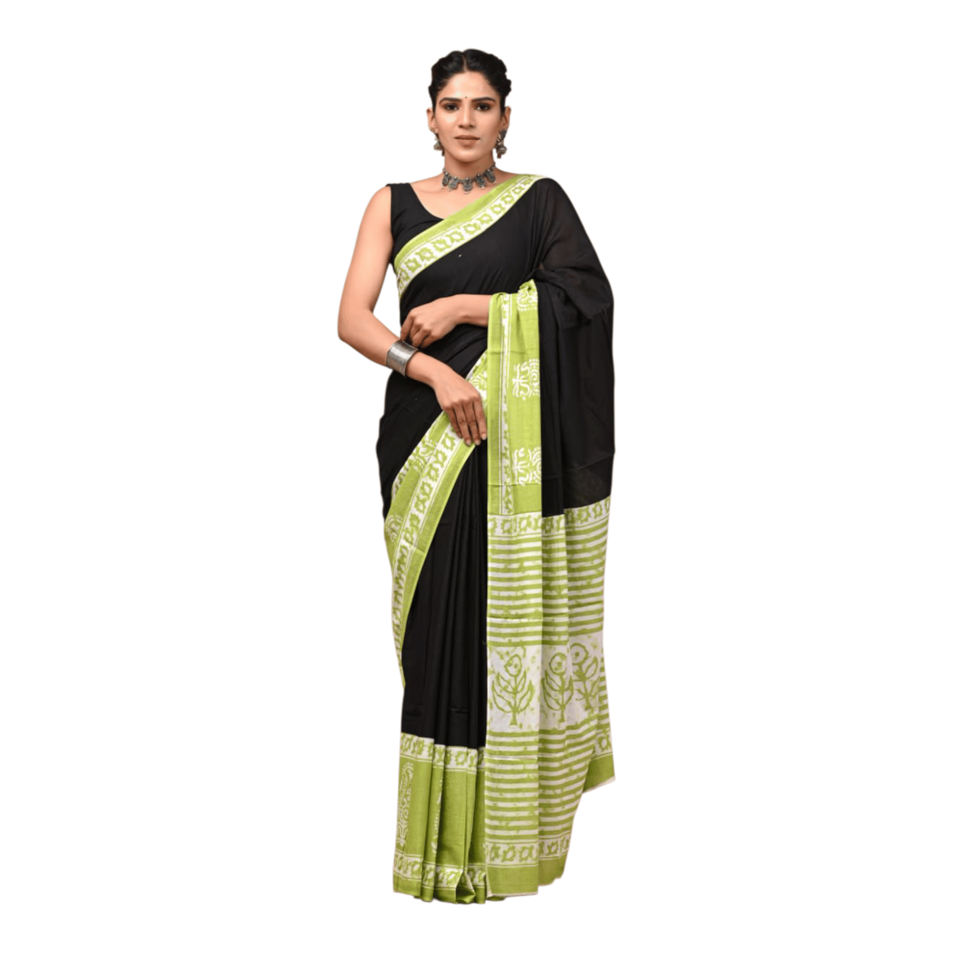 Cotton Mulmul Sarees With Blouse Piece - Image 37