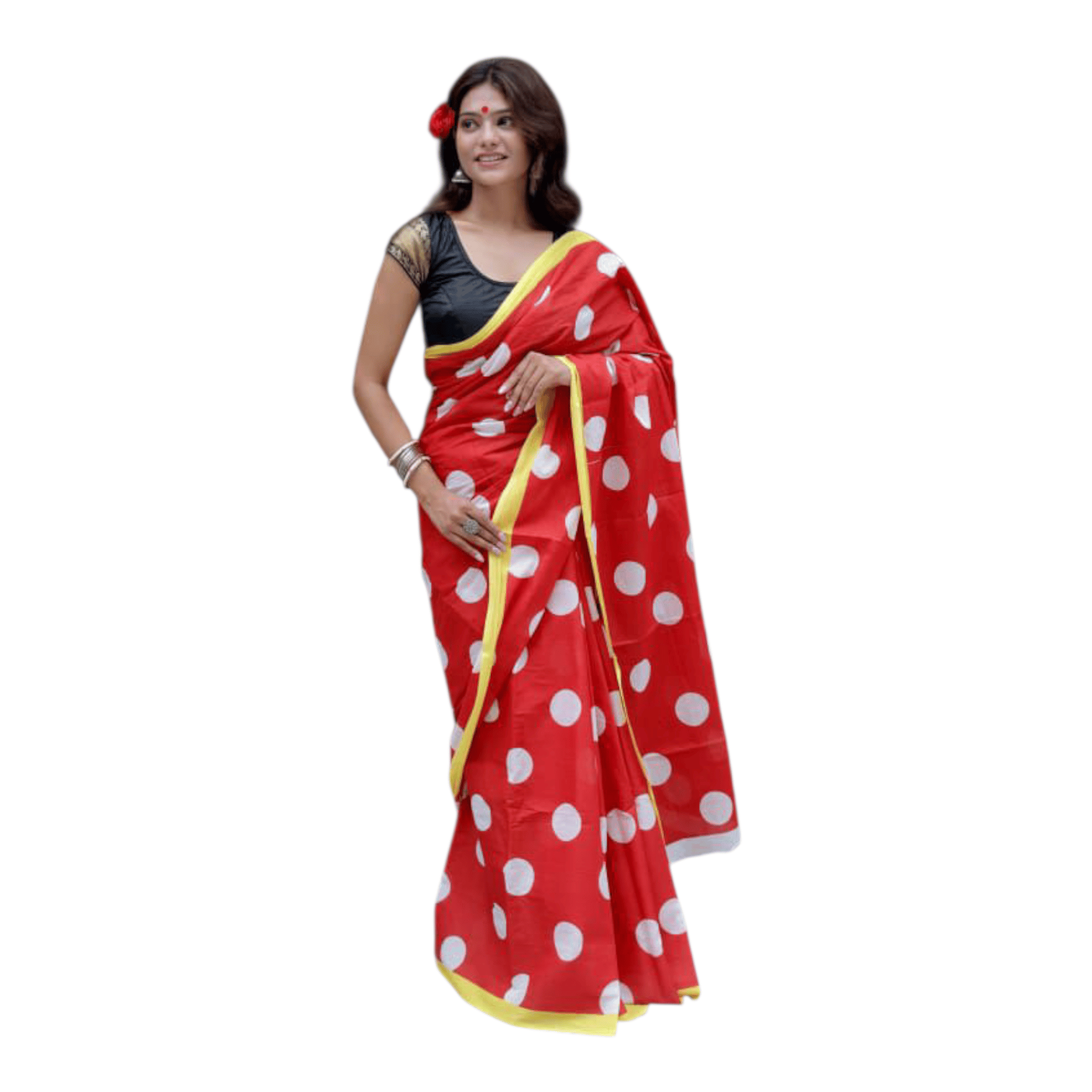 Cotton Mulmul Sarees With Blouse Piece - Image 21