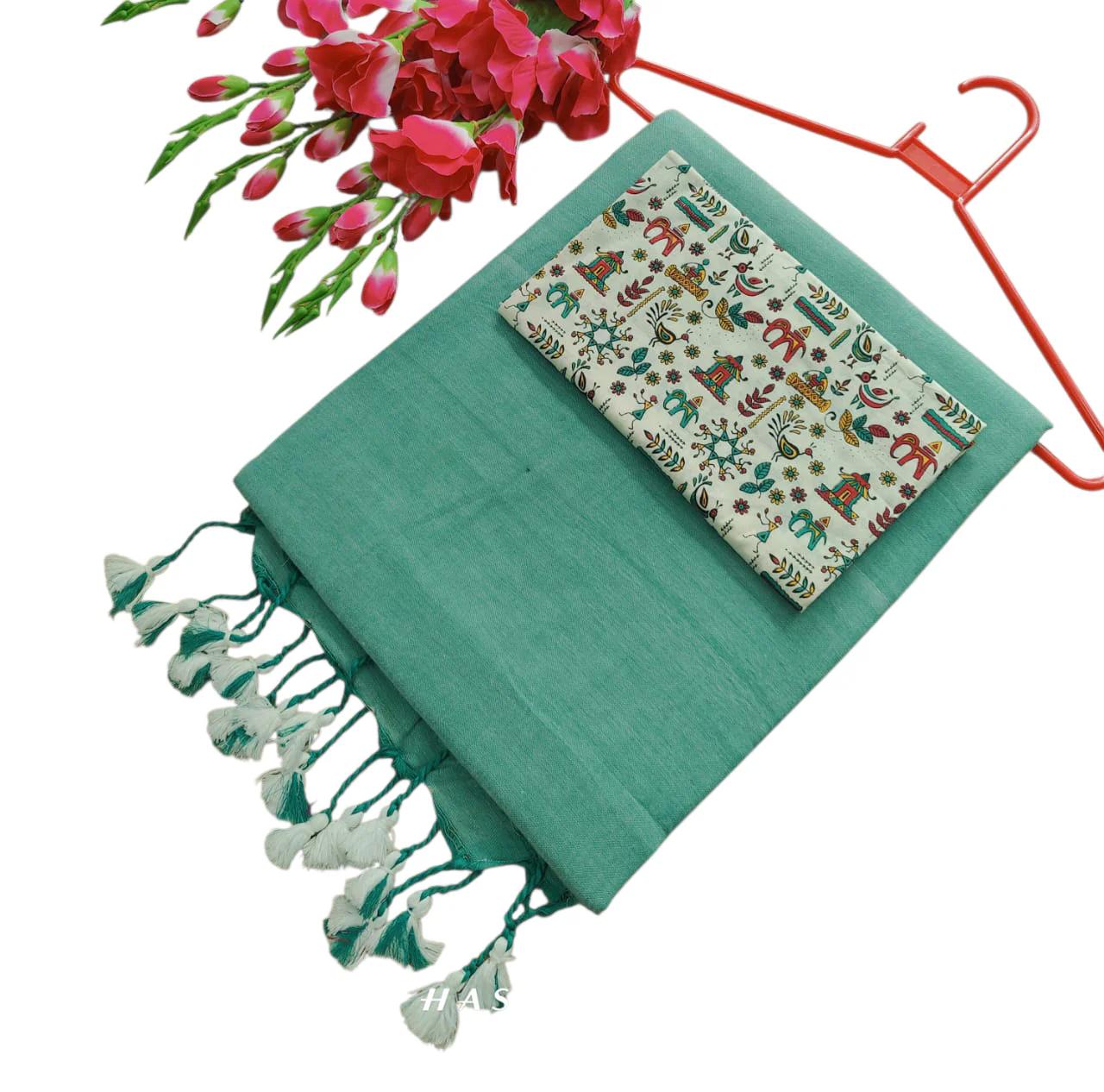 Pure Kaadhi Soft Cotton Sarees - Image 9