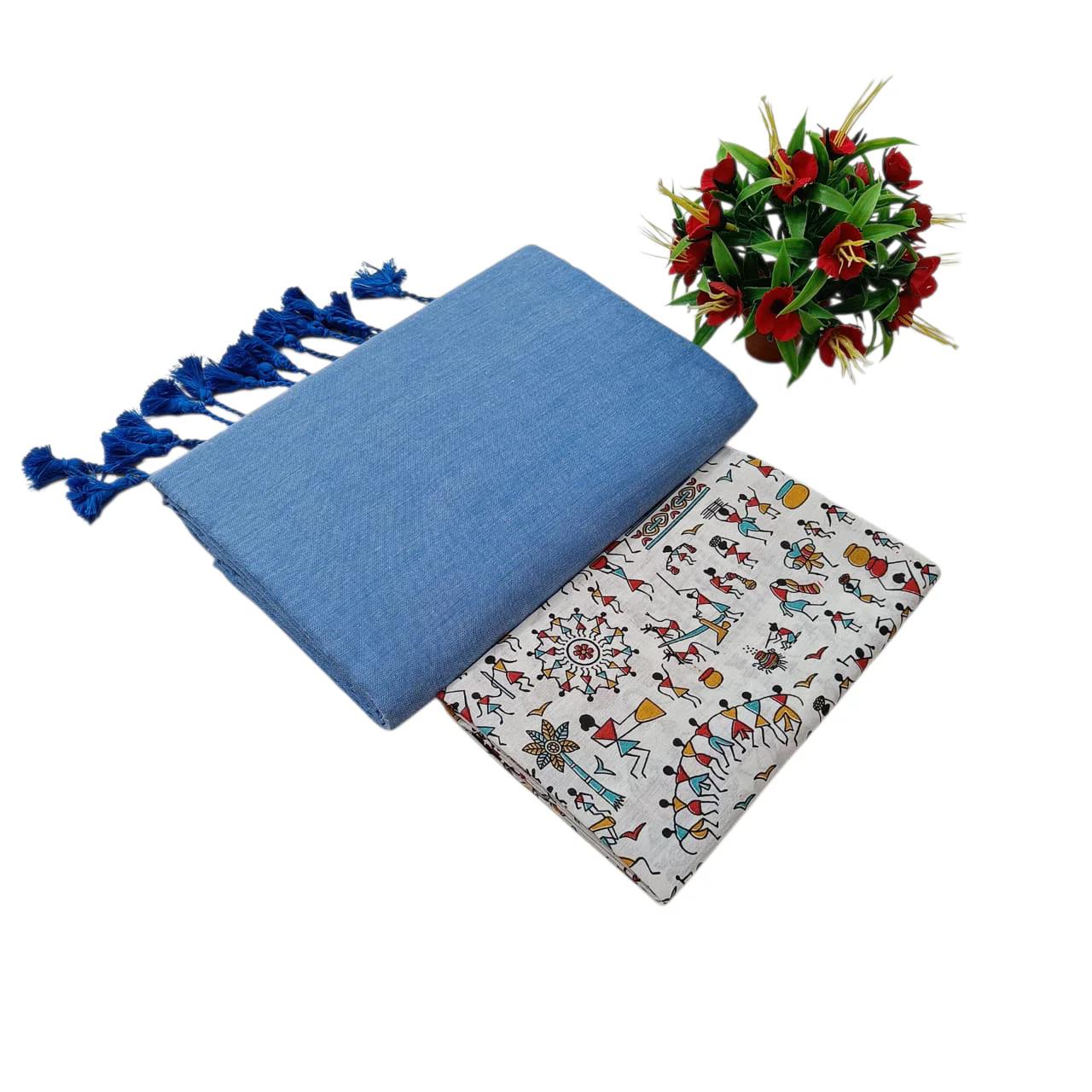Pure Kaadhi Soft Cotton Sarees - Image 7