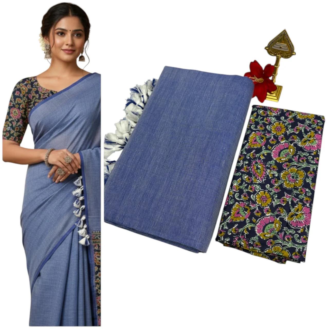 Pure Kaadhi Soft Cotton Sarees Set-2 - Image 2