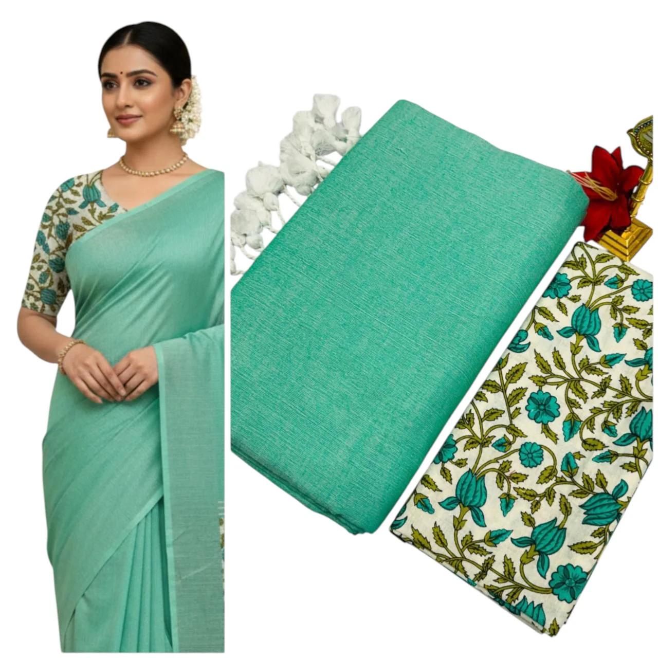 Pure Kaadhi Soft Cotton Sarees Set-2 - Image 8