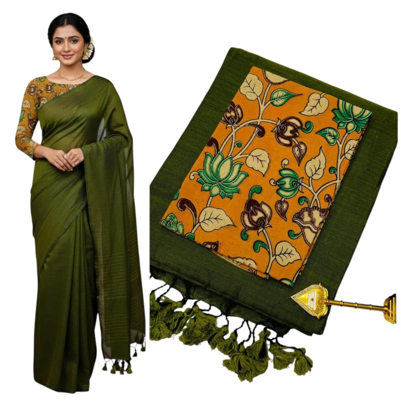 Pure Kaadhi Soft Cotton Sarees Set-2 - Image 5