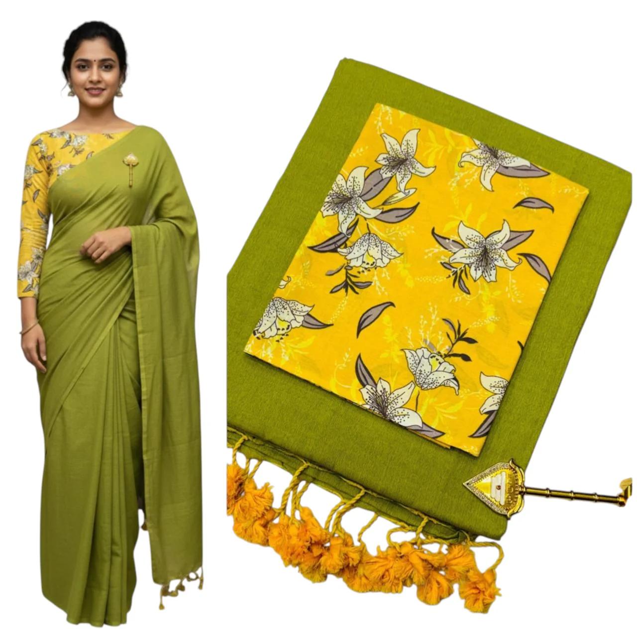 Pure Kaadhi Soft Cotton Sarees Set-2 - Image 12
